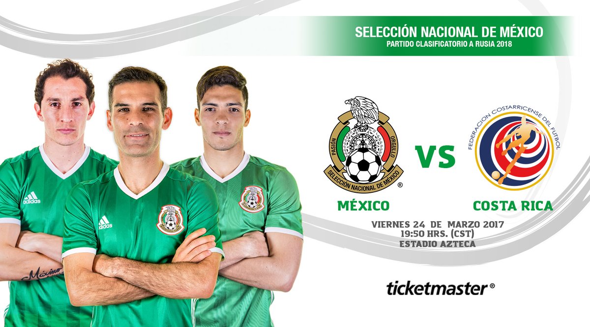 Precios de boletos Seleccion Mexicana vs Costa Rica 